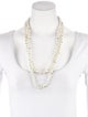 Gucci Faux Pearl Bead Strand Necklace