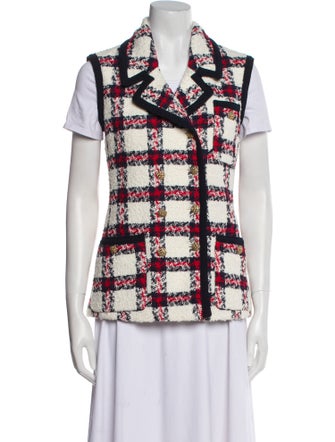 Gucci Plaid Print Vest