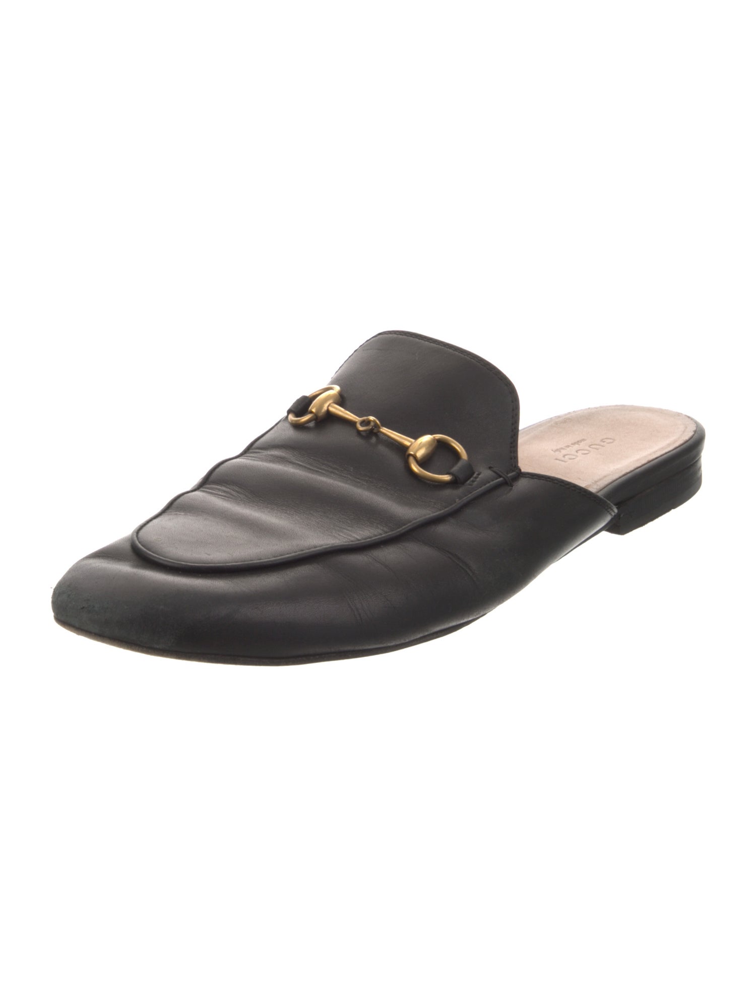 Gucci Horsebit Accent Leather Mules
