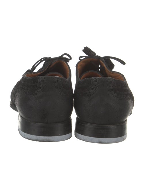 Gucci Web Accent Suede Oxfords