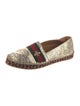 Gucci Web Accent Leather Espadrilles