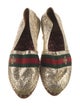 Gucci Web Accent Leather Espadrilles