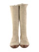 Gucci Interlocking G Logo Suede Riding Boots