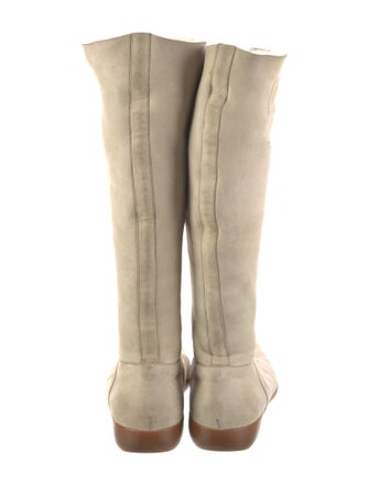 Gucci Interlocking G Logo Suede Riding Boots