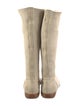 Gucci Interlocking G Logo Suede Riding Boots