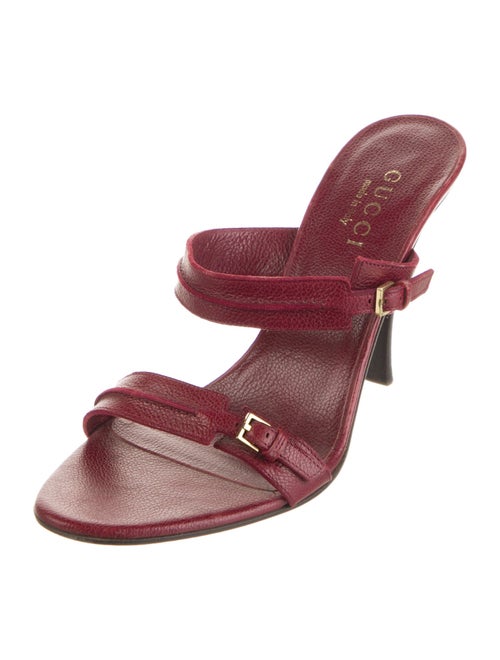 Gucci Interlocking G Logo Leather Slides