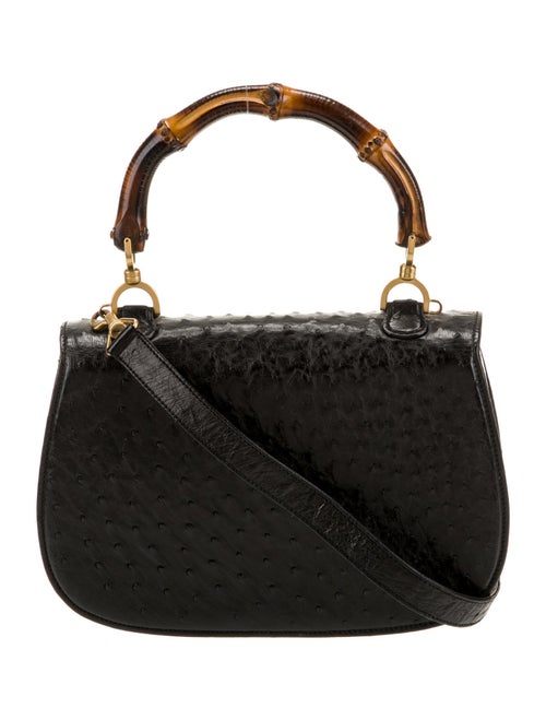 Gucci Ostrich Top Handle Bag