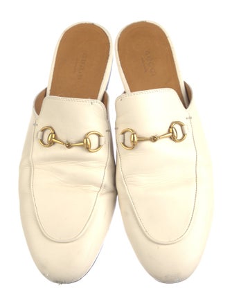 Gucci Horsebit Accent Leather Mules