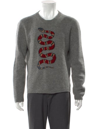 Gucci Kingsnake Wool Pullover