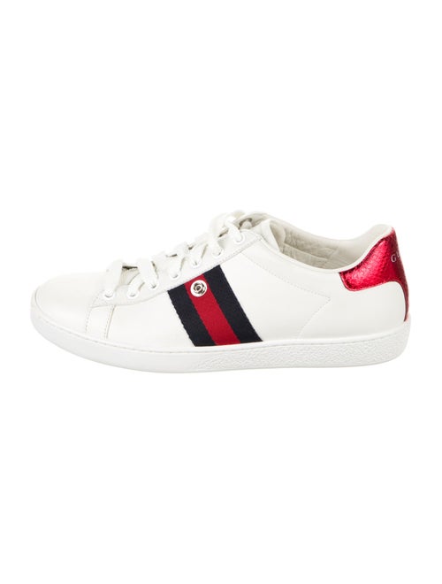 Gucci Sylvie Web Accent Leather Sneakers