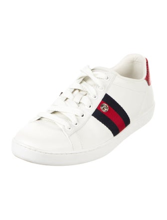 Gucci Sylvie Web Accent Leather Sneakers