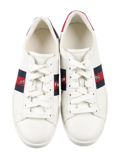 Gucci Sylvie Web Accent Leather Sneakers