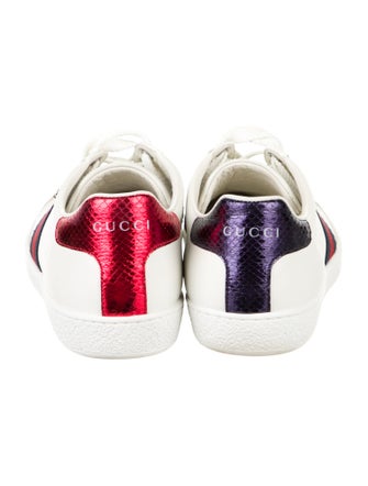 Gucci Sylvie Web Accent Leather Sneakers