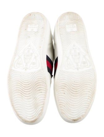 Gucci Sylvie Web Accent Leather Sneakers