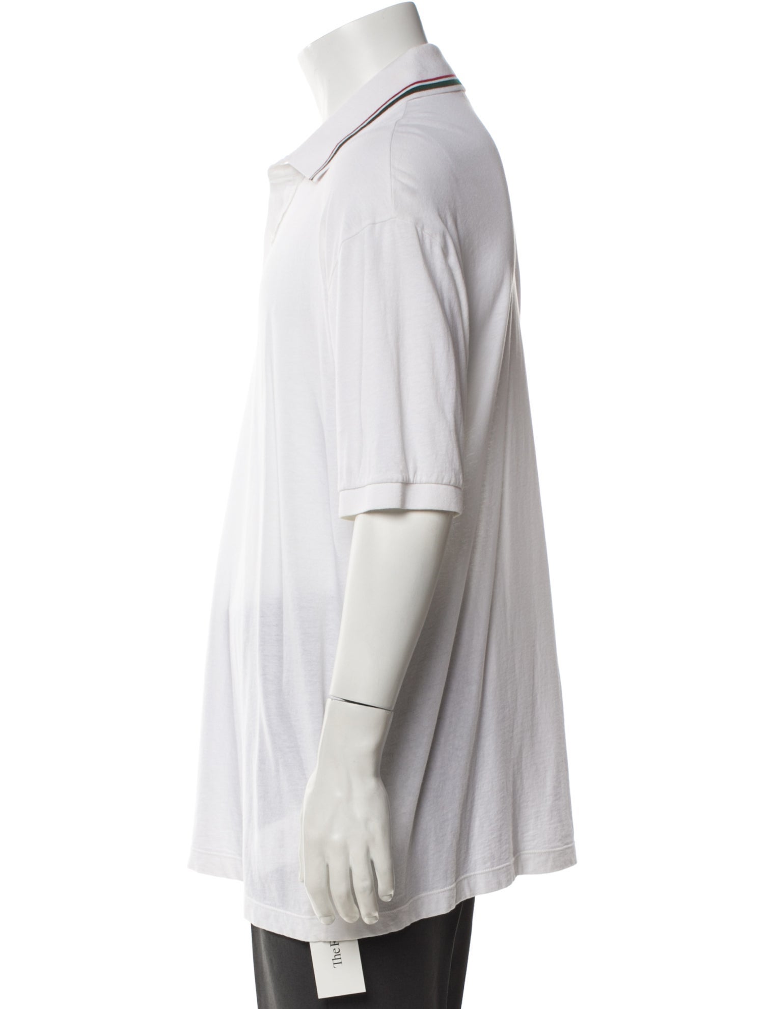 Gucci Web Accent Collar Polo Shirt