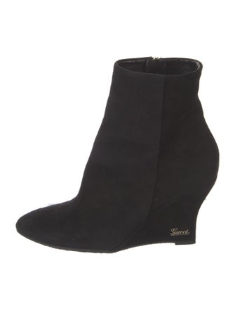 Gucci 1955 Horsebit Accent Suede Sock Boots