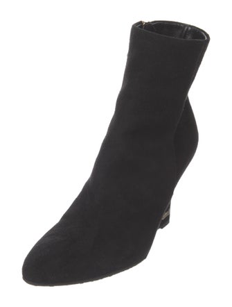 Gucci 1955 Horsebit Accent Suede Sock Boots