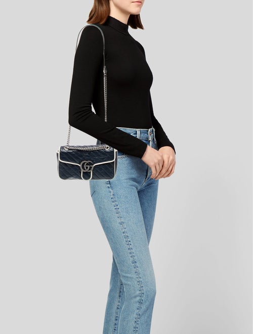 Gucci Double G Torchon Marmont Matelasse Small