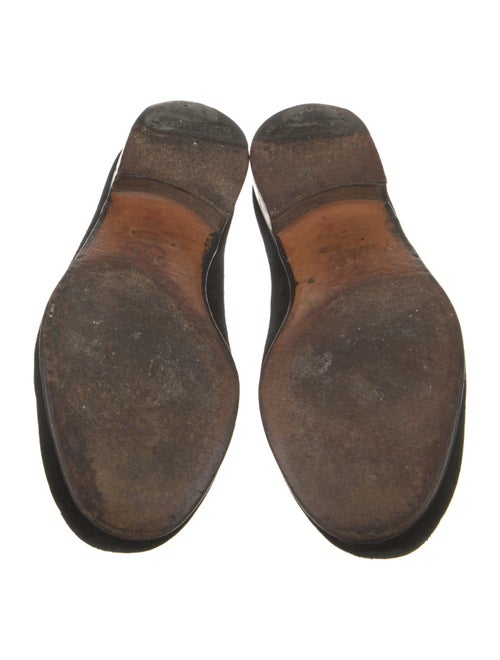 Gucci Horsebit Accent Suede Loafers