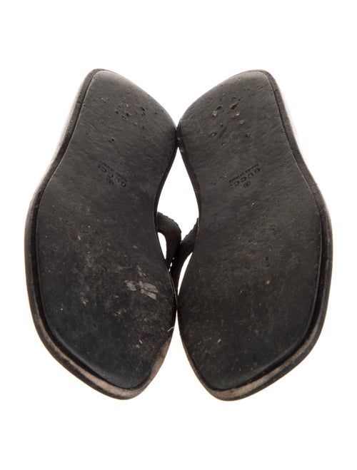 Gucci Interlocking G Logo T-Strap Sandals