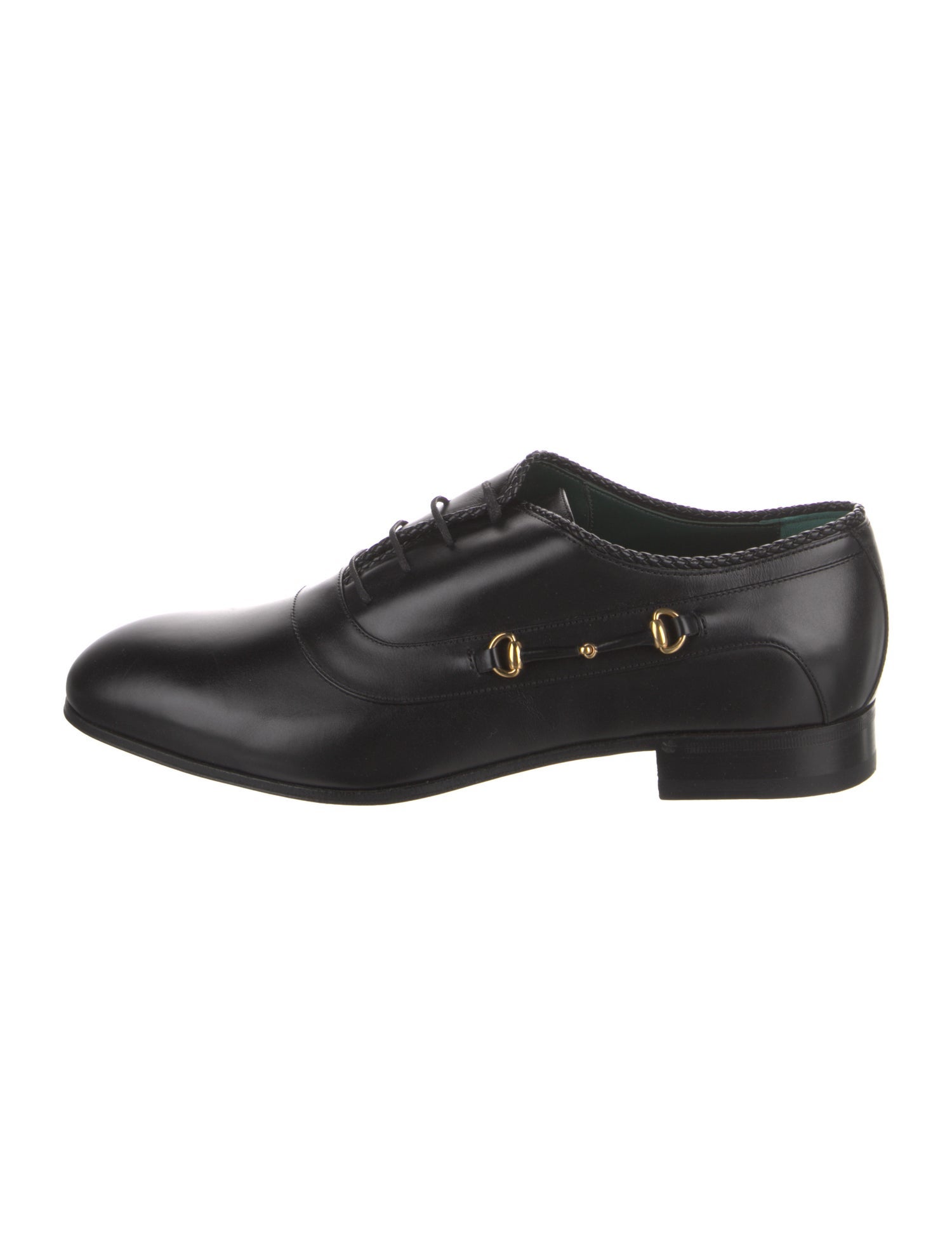 Gucci Horsebit Accent Leather Oxfords
