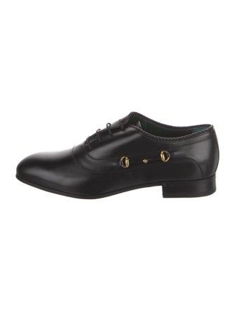 Gucci Horsebit Accent Leather Oxfords