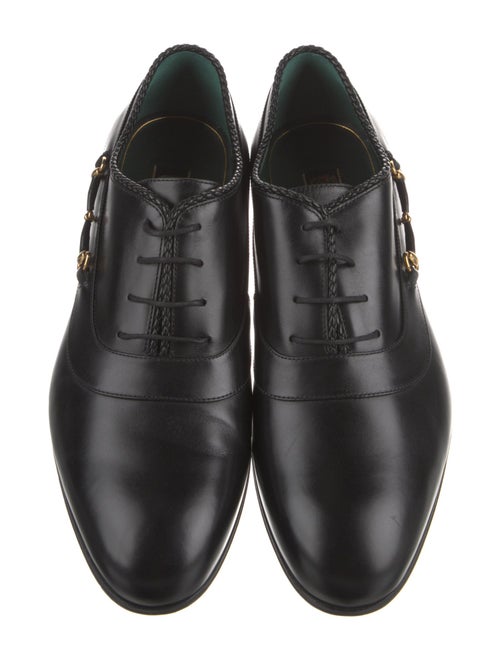 Gucci Horsebit Accent Leather Oxfords