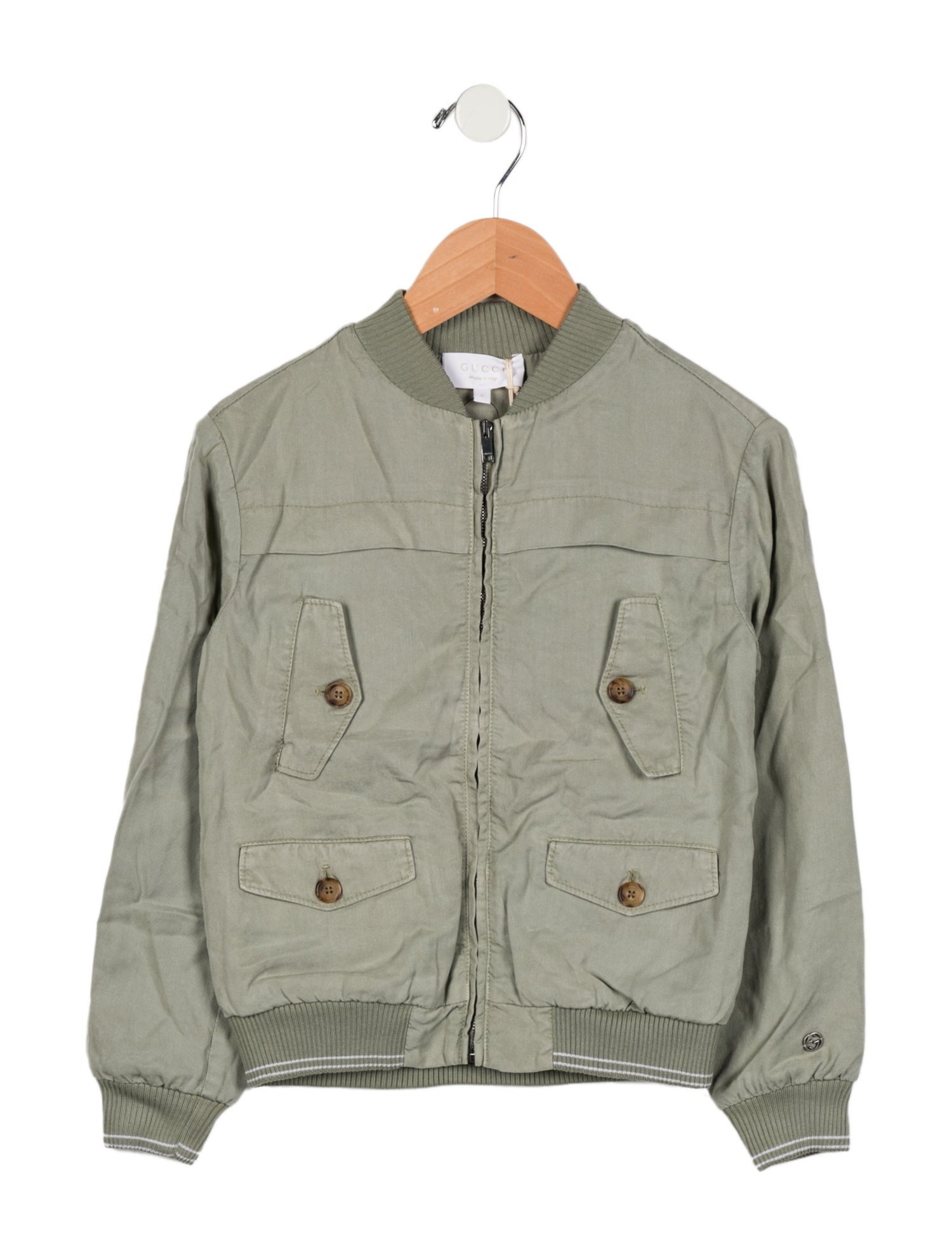 Gucci Kids' Solid Casual Jacket