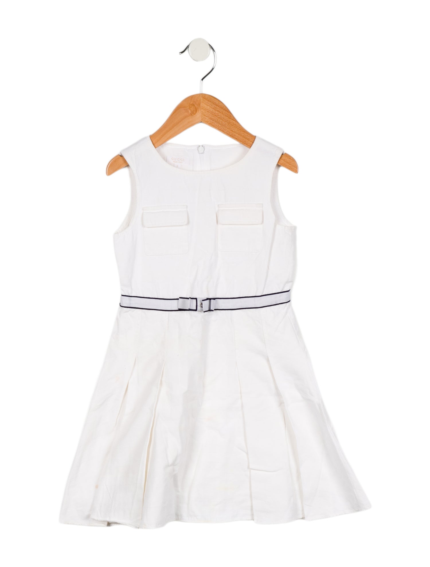Gucci Toddler Girls' Pleated Sleeveless Dress
