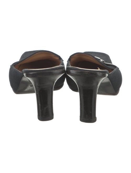 Gucci Interlocking G Logo Canvas Mules