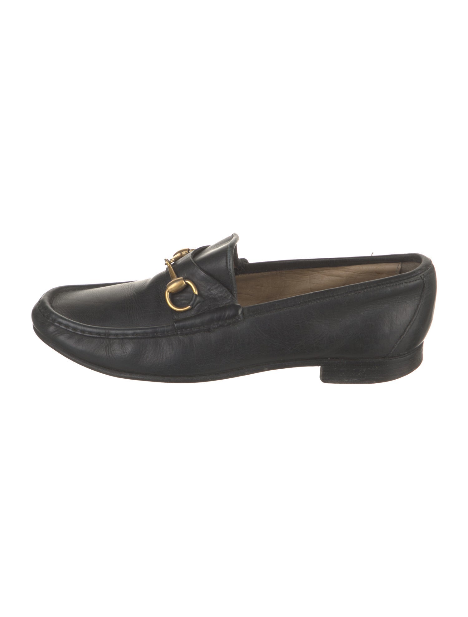 Gucci Horsebit Accent Leather Dress Loafers