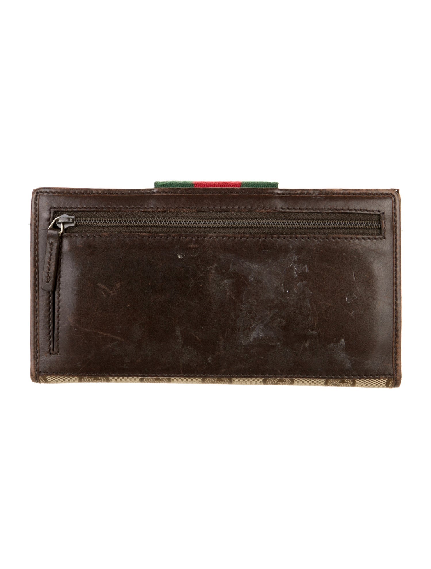 Gucci Vintage GG Canvas Continental Wallet