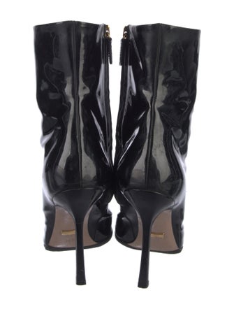 Gucci Horsebit Accent Patent Leather Boots