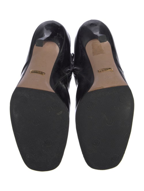 Gucci Horsebit Accent Patent Leather Boots