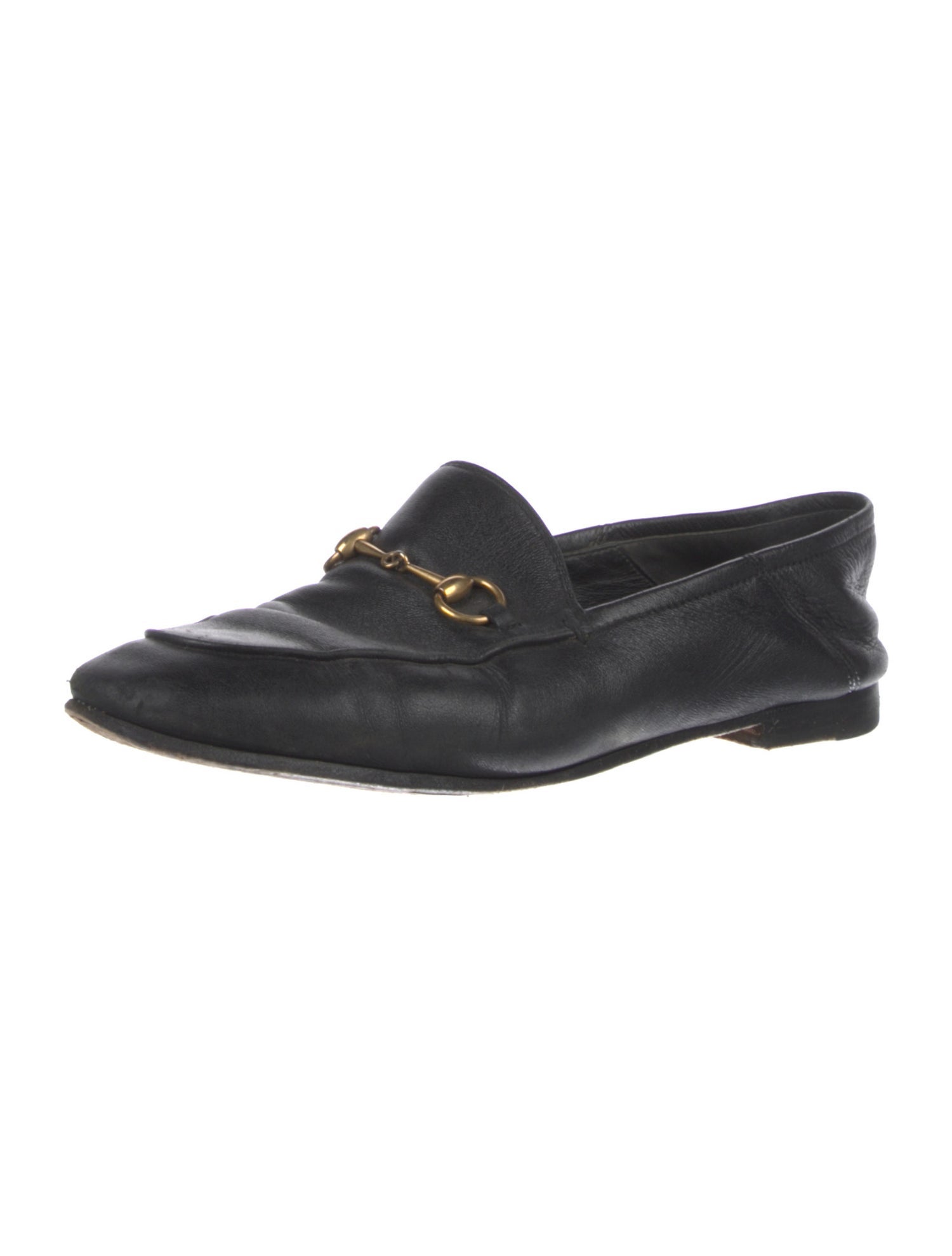 Gucci Horsebit Accent Leather Loafers