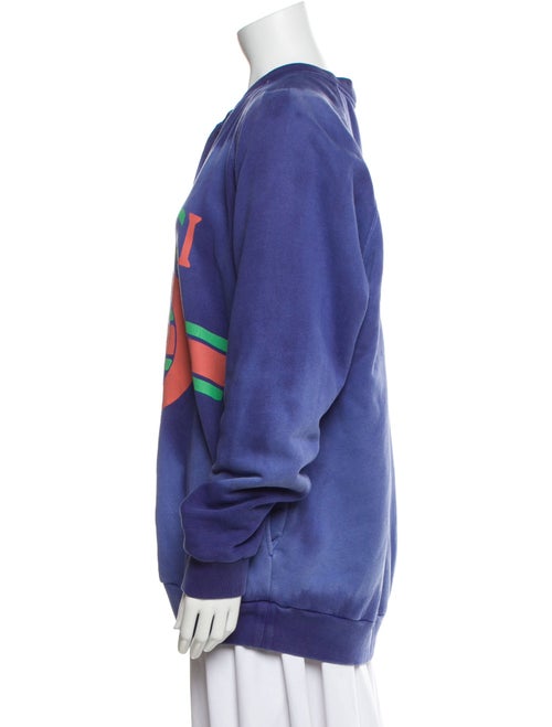 Gucci Graphic Print Scoop Neck Sweater