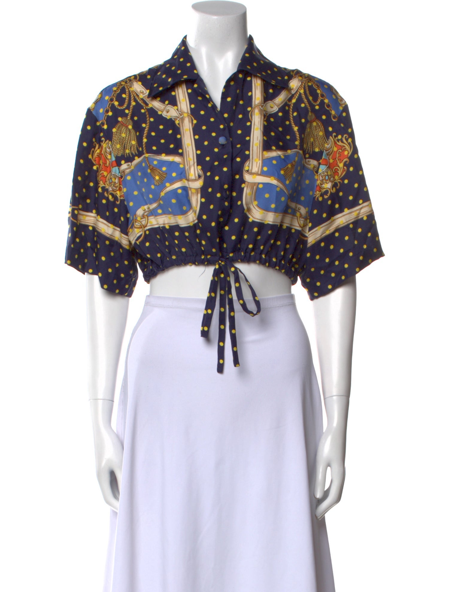 Gucci 2023 Silk Crop Top