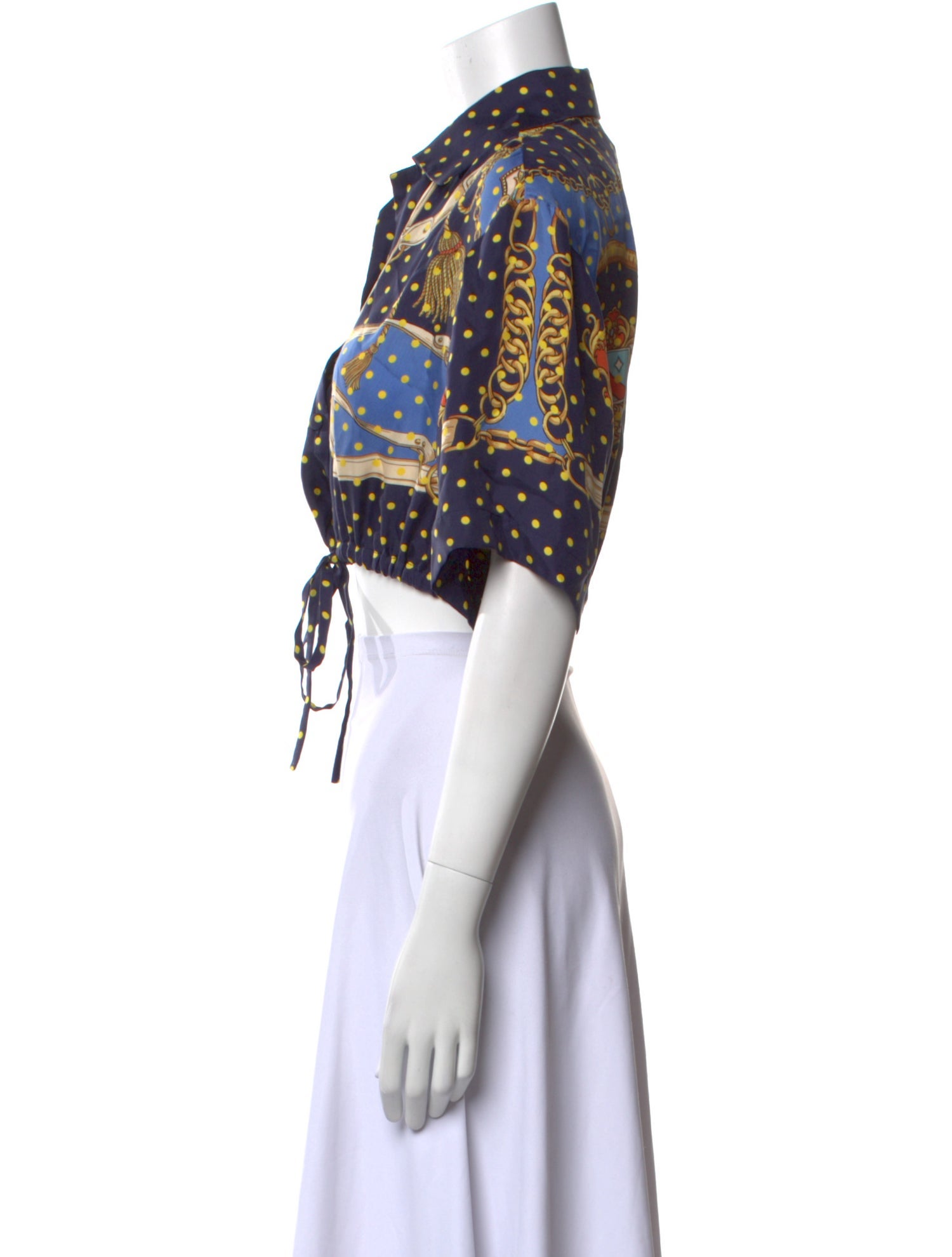 Gucci 2023 Silk Crop Top