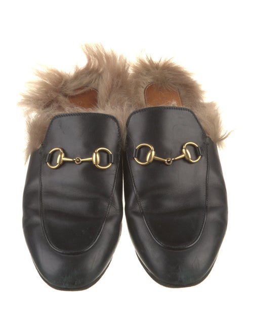Gucci Horsebit Accent Leather Mules