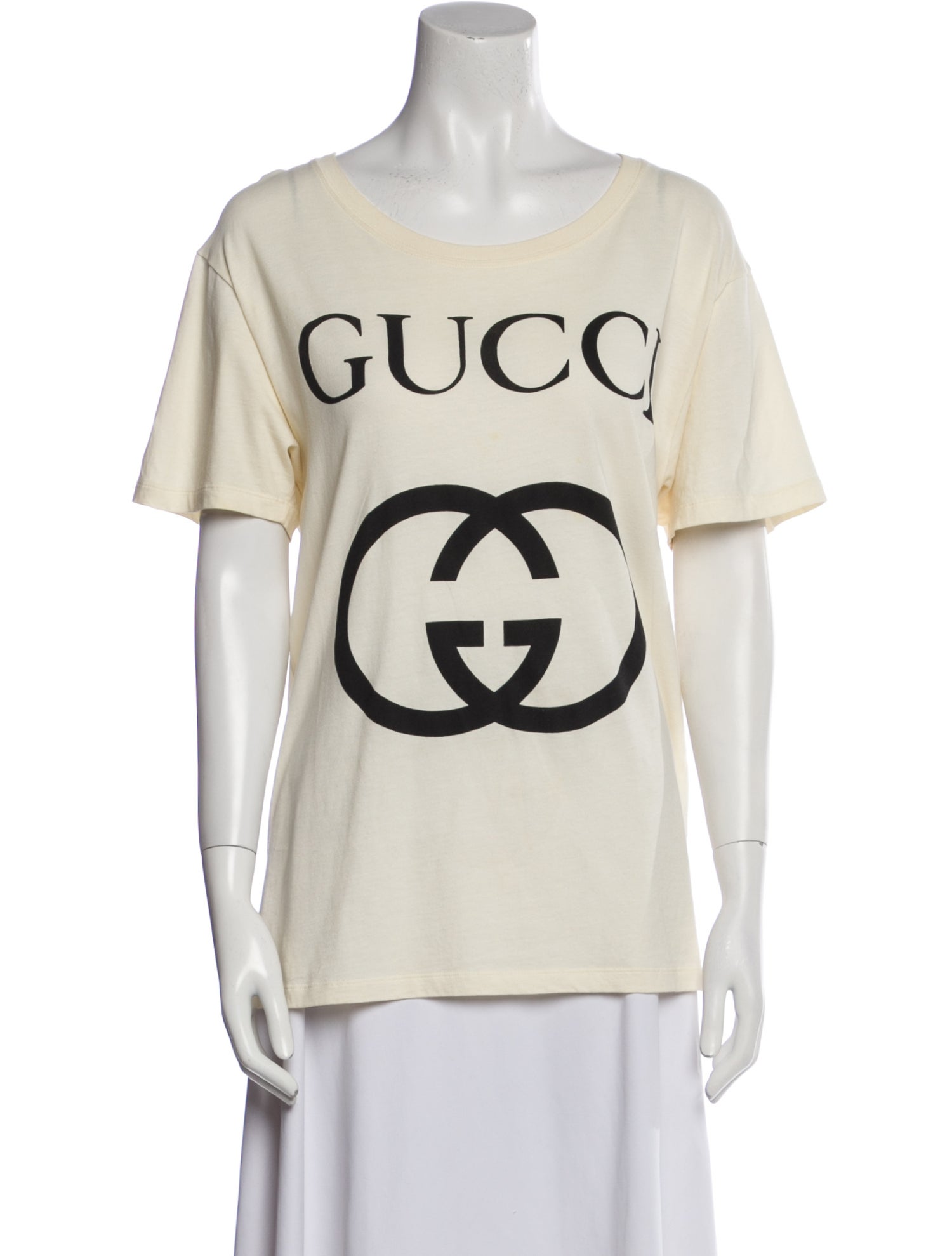 Gucci Graphic Print Scoop Neck T-Shirt