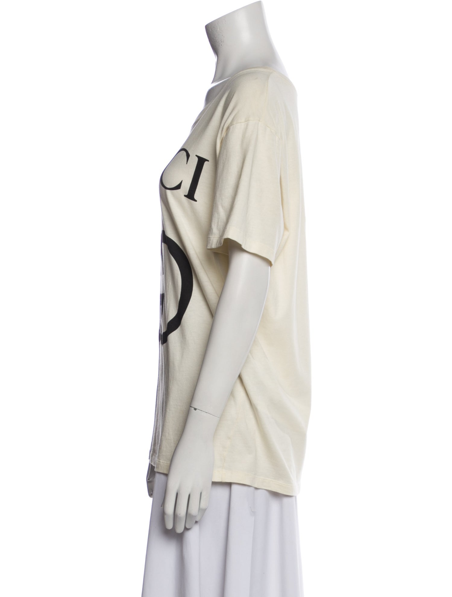 Gucci Graphic Print Scoop Neck T-Shirt