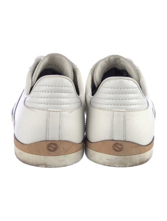 Gucci Web Accent Leather Sneakers