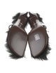 Gucci Horsebit Accent Faux Fur Slides