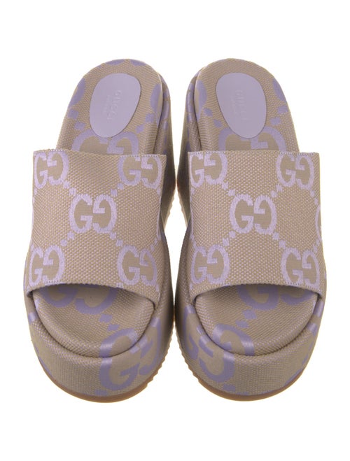 Gucci Canvas Printed Slides