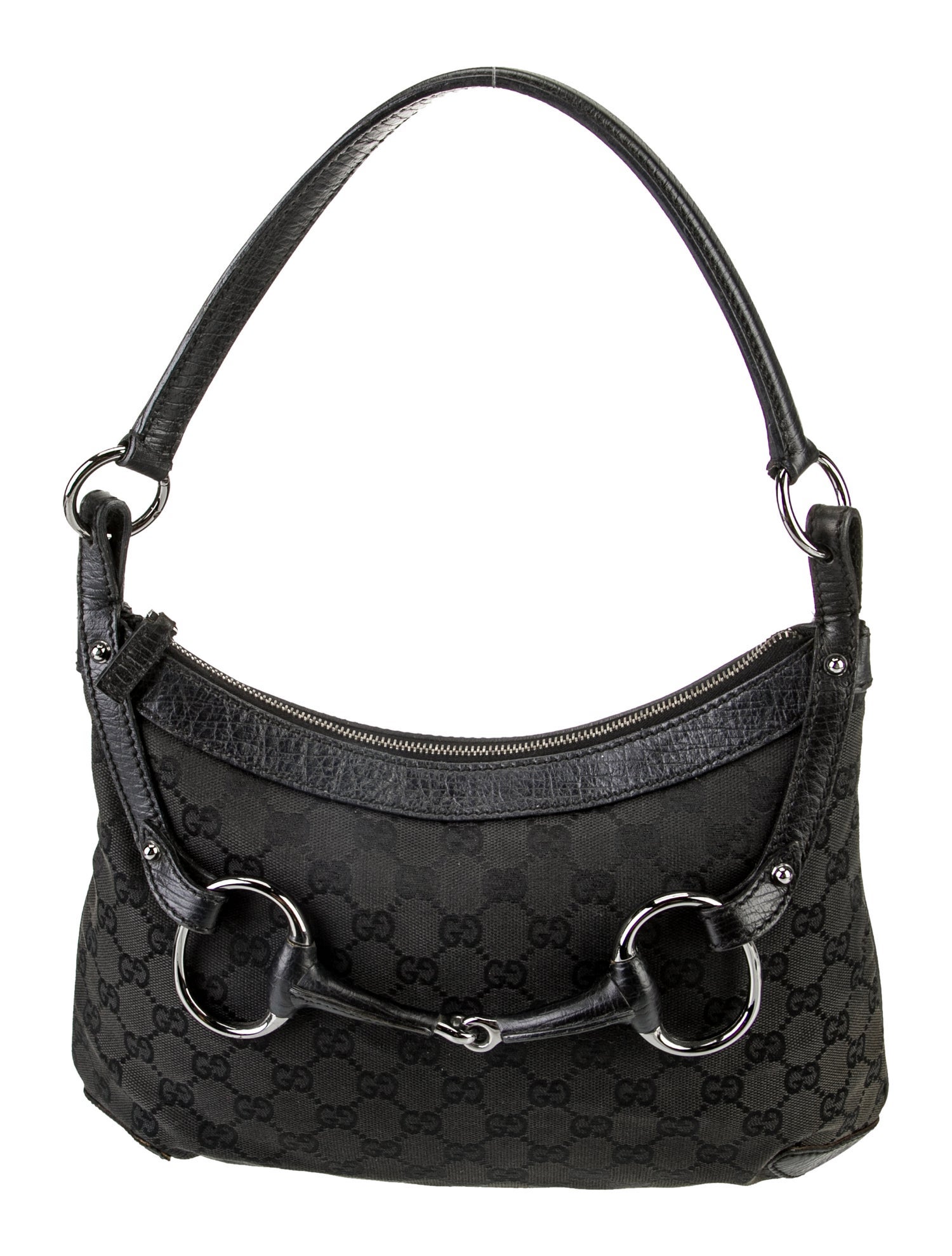 Gucci GG Canvas Horsebit Hobo