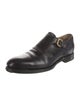 Gucci Interlocking G Logo Leather Monk Straps