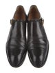 Gucci Interlocking G Logo Leather Monk Straps