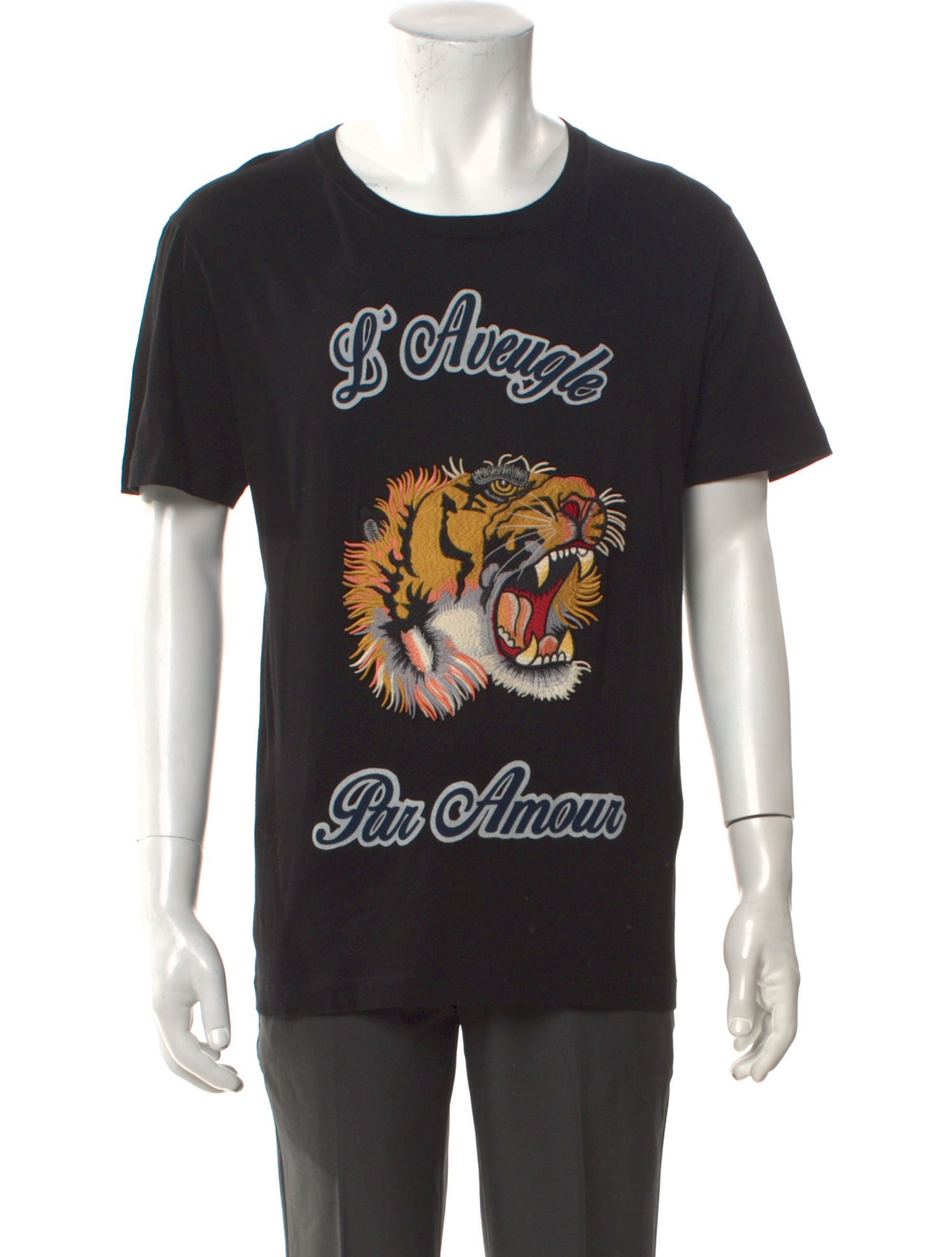 Gucci 2017 Tiger Head Accent T-Shirt