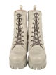 Gucci GG Signature Leather Combat Boots