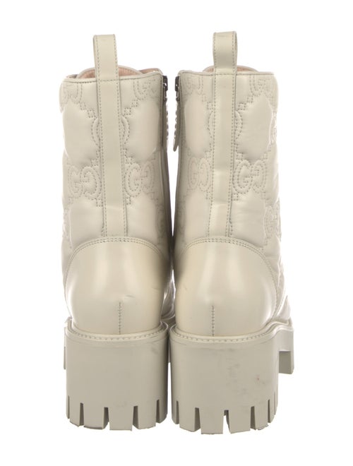 Gucci GG Signature Leather Combat Boots
